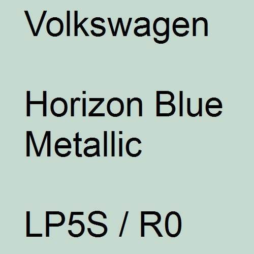 Volkswagen, Horizon Blue Metallic, LP5S / R0.